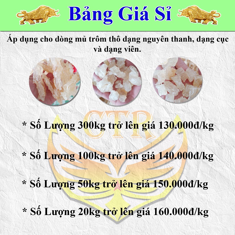 BẢNG GIÁ SỈ MỦ TRÔM